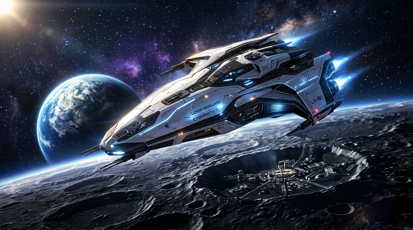 Lunar Starship Arrival